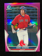 2023 Bowman Chrome MIKEY ROMERO #BCP-69 FUCHSIA REFRACTOR #171/199 Red Sox RC