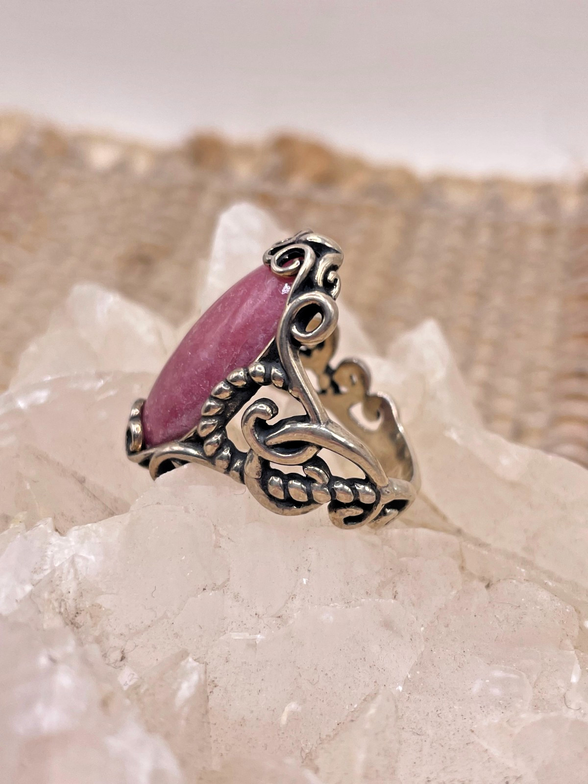 Romantic Gothic Sterling Silver Scrollwork Ring •… - image 2