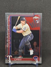 2025 Topps Chrome Update - #USC83 Blaine Crim RC - Rangers Rookie