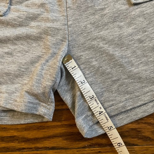 High Waisted Basic Grey Lounge Sleep Shorts With Pockets Size Small - Picture 3 of 6