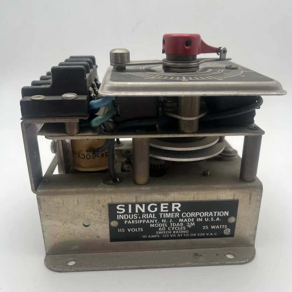 Singer Industrial Timer Corporation TDAB 15s 115v 60 cycles 25 watts UNTESTED - Image 4 of 4