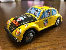 Vintage Japanese Tin Toy Car Volkswagen Beetle