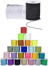 Nylon String for Bracelets, 25 Colors 1125 Yards Chinese Knotting Cord, 0.8 Mm N