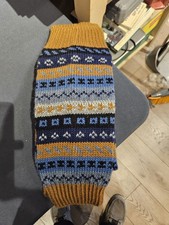 Premium Alpaca Handmade Geometric Pattern Leg Warmers 15 Inches