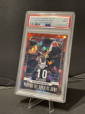 2023 Contenders Optic Victor Wembanyama (RC)  PNG-RED Cracked Ice /175 