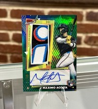 2026 Topps Finest MAXIMO ACOSTA RC #/99 RPA Rookie Autograph Relic HOLY PATCH!!