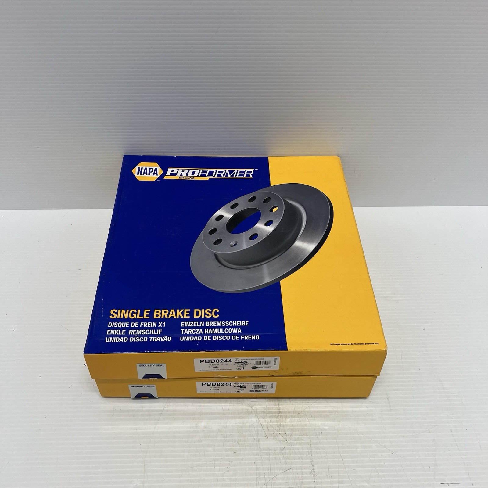 2x Brake Discs Pair Solid Rear 290mm PBD8244 Proformer Set 4243105070 New