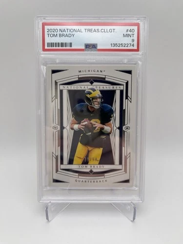 Tom Brady #40 2020 Panini National Treasures 79/99 PSA 9 MINT POP 8, 5 Higher
