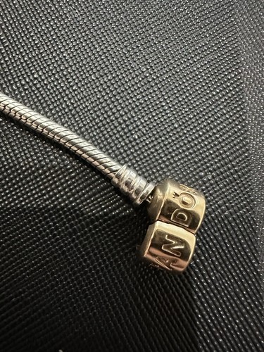 Genuine Pandora Two Toned Bracelet 20cm - Picture 2 of 4