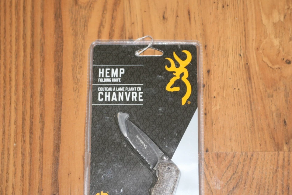 New Browning Hemp Folding Knife - Laminated Hemp Handle - Image 2 of 4