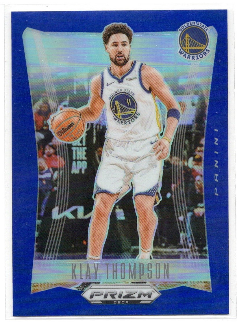 2023-24 Panini Prizm Deca Blue Prizm 146/149 Klay Thompson #250