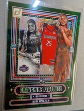 2025 Donruss WNBA #18 Kiki Iriafen Franchise Features Green Fireworks #/399