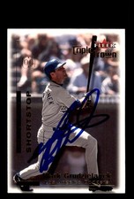Signed Baseball Card Auto Mark Grudzielanek 2001 Fleer Triple Crown #202 Dodgers