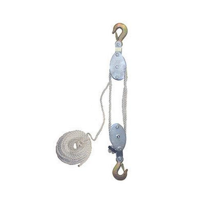 #ad 4000 LB Cap Hand Rope Block and Tackle Pulley System $49.29