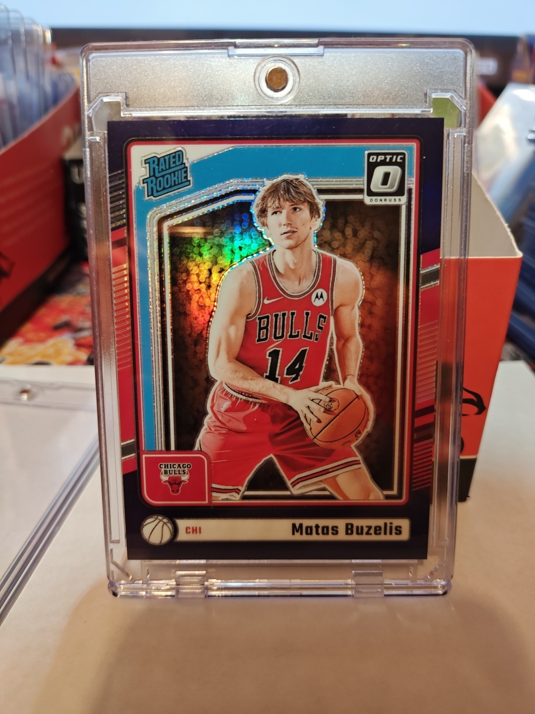 2024-25 Panini Donruss Optic Rated Rookie Blue velocity Matas Buzelis Bulls #271