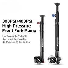 Bicycle Air Pump High Pressure MTB Bike Shock Pump with Gauge Schrader Valve