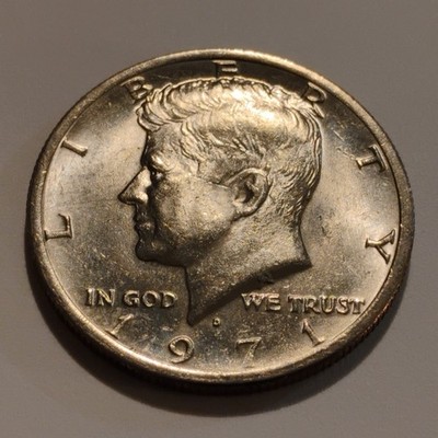 1971 D - KENNEDY HALF DOLLAR - 11.27 GRAMS