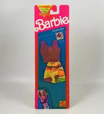 🌟Barbie Fashion Finds Easy to Dress Radical 90's Outfit, 1991 Mattel #2984
