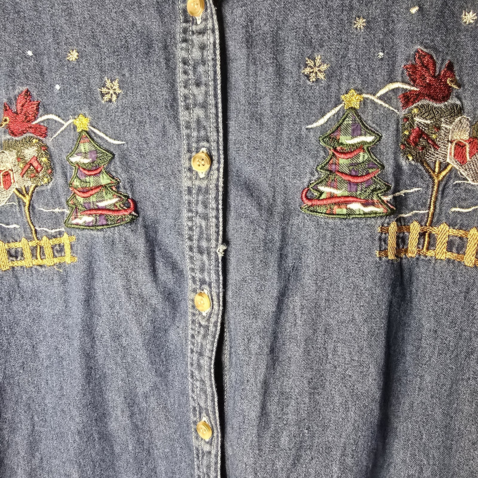 Vintage Basic Editions Holidays Denim Christmas E… - image 6
