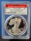 2021-S Proof $1 Type 2 American Silver Eagle PCGS PR69DCAM FS San Francisco