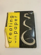 VTG 1958 PAULINE JOHNSON CREATING WITH PAPER BASIC FORMS AND VARIATION HC BOOK