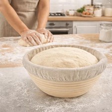 Rattan Bread Proofing Basket Handmade Rattan Wicker Baking Bowl Dough Basket