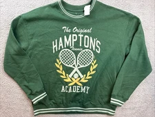 Goodie Two Sleeves Sweatshirt Mens Large Hamptons Tennis Academy Crewneck