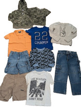 Lot 10 Boys Size 5 Clothing Polo shirt tees Jeans cargo shorts hoodie jumper