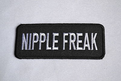 Nipple Freak Patch Biker Aufnäher Aufbügler KutteFunny Badge