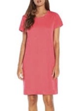 Gap T Shirt Dress short sleeve Scoop Neck Dress, Size XS Coral