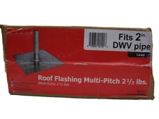 Vent and Pipe Roof Flashing Fits 2 In DWV PIPE Flexible Lead  2-in x 9.25-in