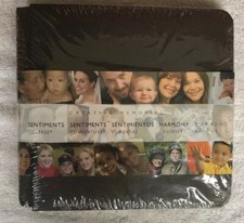 Creative Memories - Sentiments Coverset Brown NIP 7 x 7 Photo Album