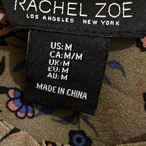 Rachel Zoe Floral Blouse Size M - Picture 4 of 7