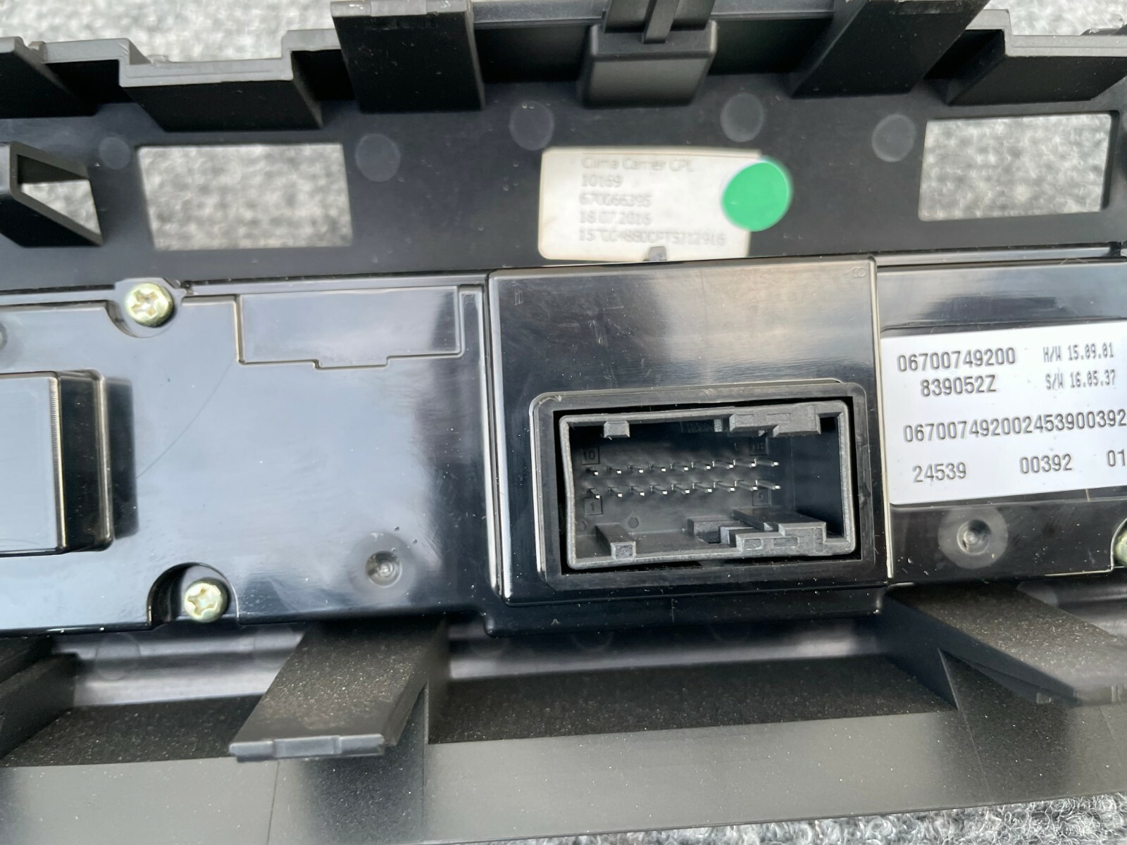A/C CLIMATE CONTROL SWITCH ASSEMBLY M157 42K 17-19 MASERATI GHIBLI Q4 S