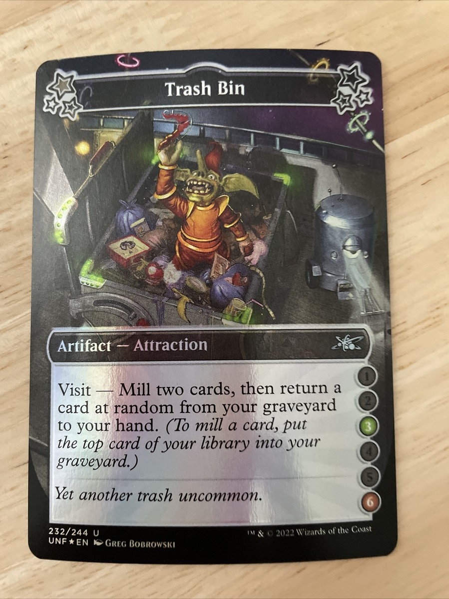 MTG Trash Bin (3-6) FOIL Unfinity UNF NM/M #232/244