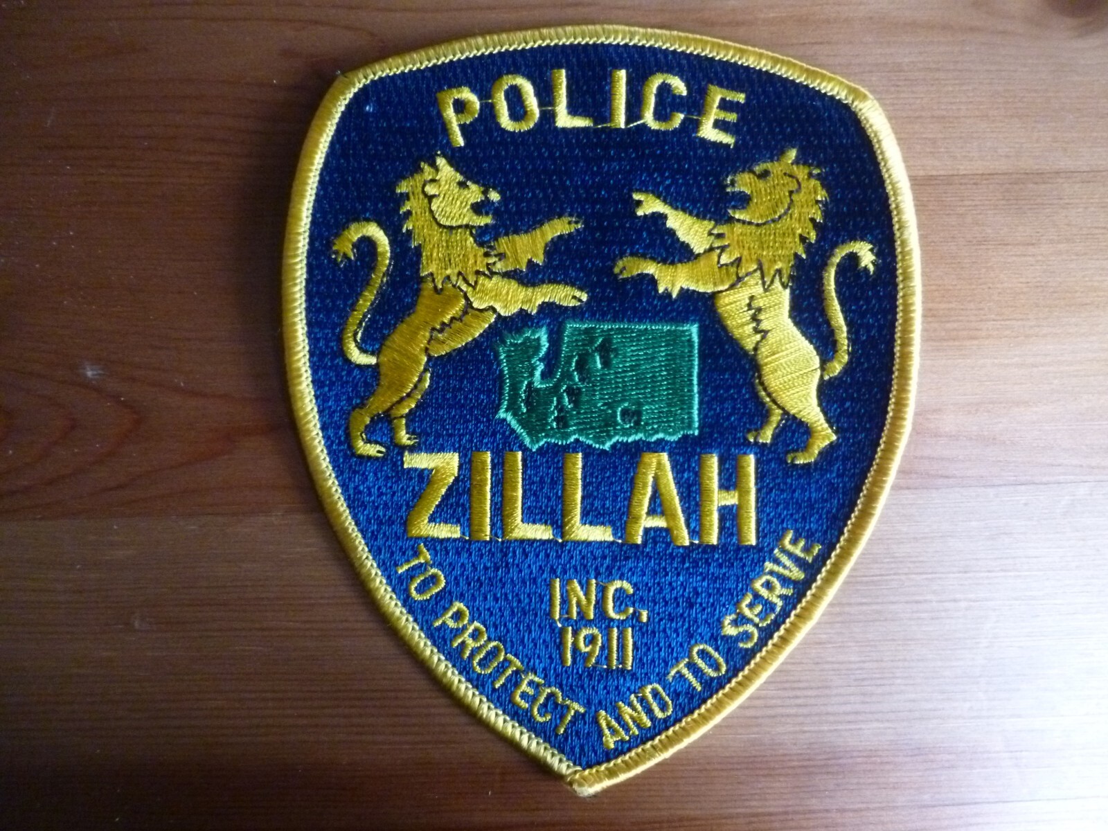 ZILLAH WASHINGTON POLICE Patch DEPARTMENT UNIT USA obsolete Original eBay