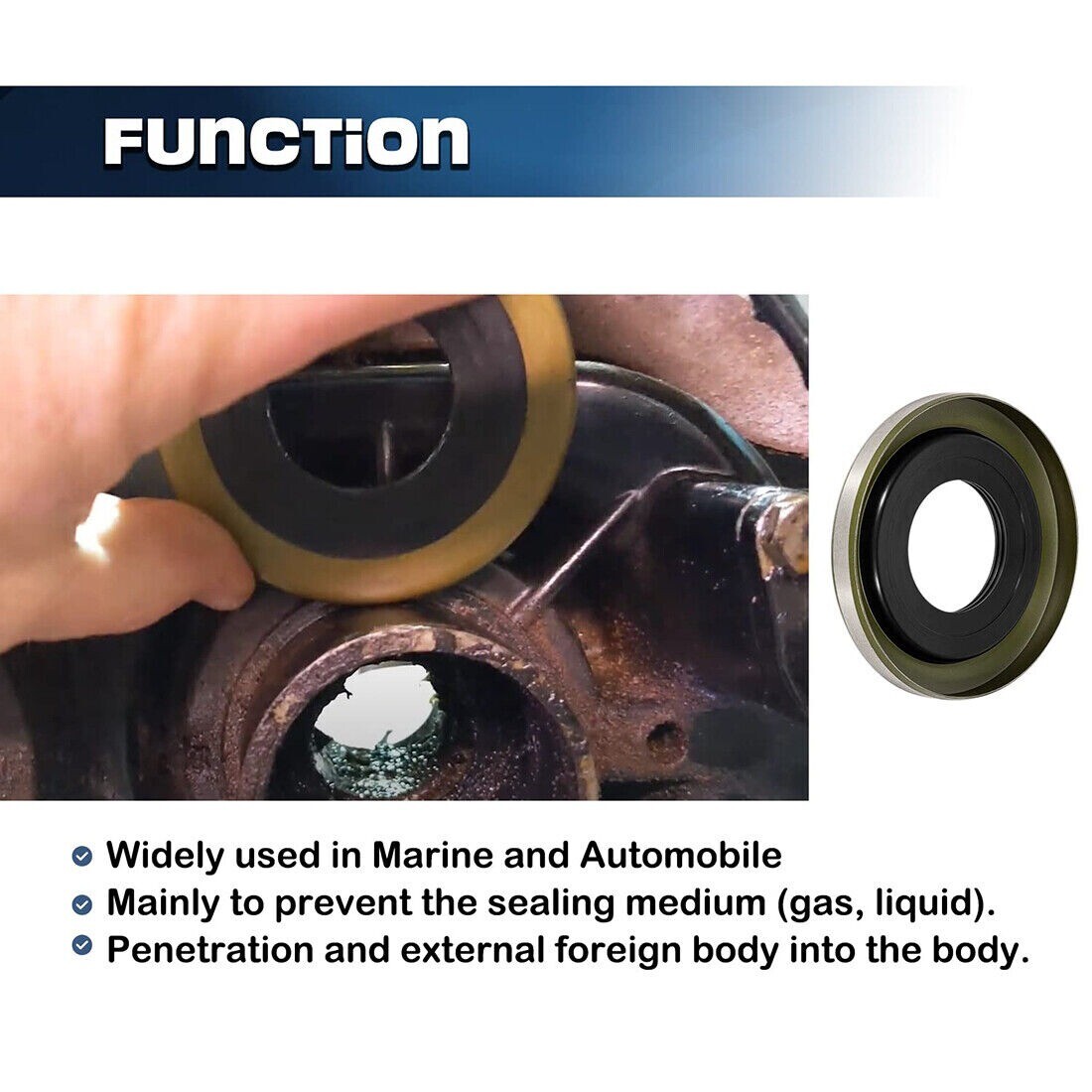 Mercruiser Alpha Drive Complete Gimbal Bearing Seal & Gasket Kit For Mercruiser Alpha One Gen 1 & Gen 2/R/MR Outdrives Alpha One Gen 1 Gen 2 Gasket - Foto 10