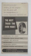 1957 Chevrolet Trucks Best Truck Tire Ever Made T-O-P-57-1-T factory literature 