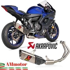 Escape completo Akrapovic Yamaha R7 2021 para moto Racing Line titanio