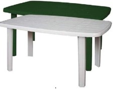 Tavolo da giardino componibile Sorrento Faro 137x85x72 cm Bianco o verde