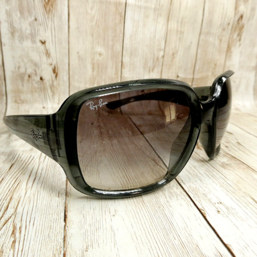 Ray-Ban Gray Gradient Oversized Sunglasses - RB4347 6530/11 60-18-125 Italy - Afbeelding 1 van 22