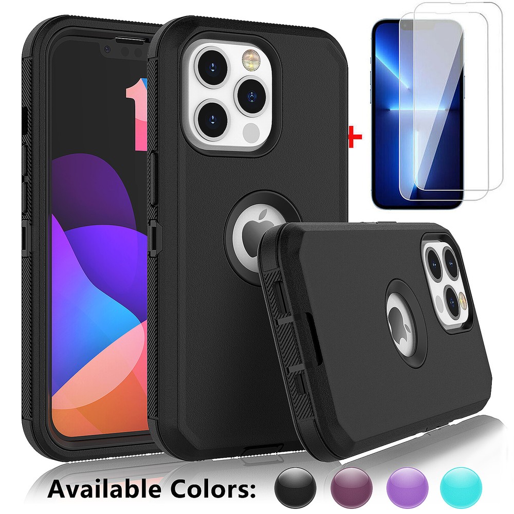 For iPhone 13 Pro Max Heavy Duty Shockproof Cover Otterbox with Screen Protector