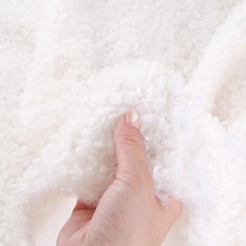 DIY Fleece Faux Sheepskin Sherpa Fabric Fluffy Plush Lining Sew Material Fabric