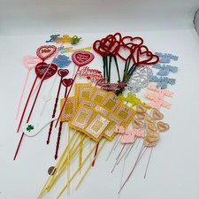 Floral Picks 40 Vintage Lot of Valentines Day Birthday Mom Baby Christmas