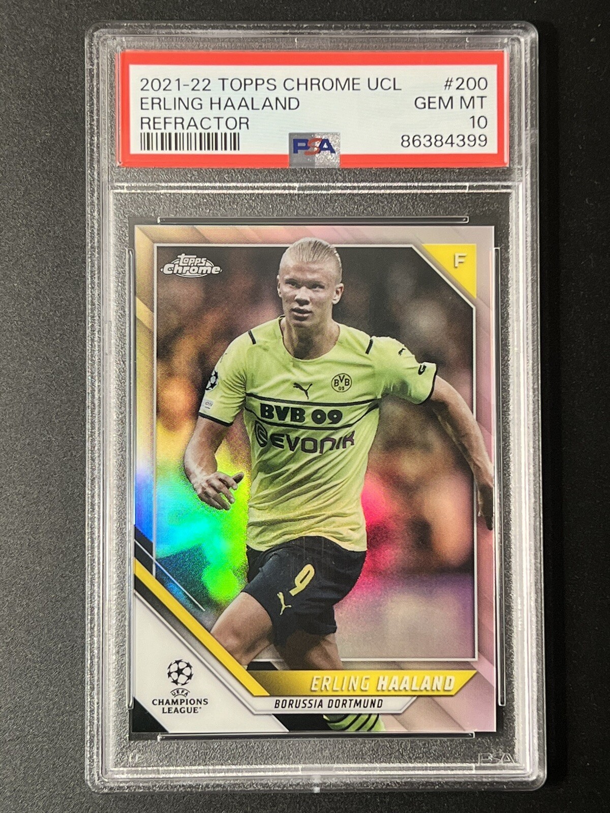 Erling Haaland 2021 Topps Chrome UEFA Champions League #200