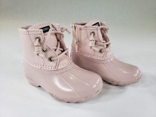 Sperry Kid's Saltwater Boot Blush Little Kid Size 7 - Gently Worn