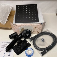 High Pressure All Metal Rainfall Shower Head Handheld Shower head Combo, 5-Spray