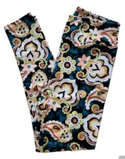 LuLaRoe Paisley OS Leggings Bold Floral NWOT