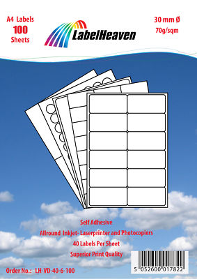 Universal Etiketten selbstklebend Format und Menge nach Wahl von  LH LHVD40-VD99