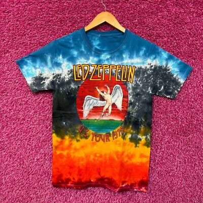 Led Zeppelin Physical Graffiti 75 Tour Icarus Rock Tie Dye M